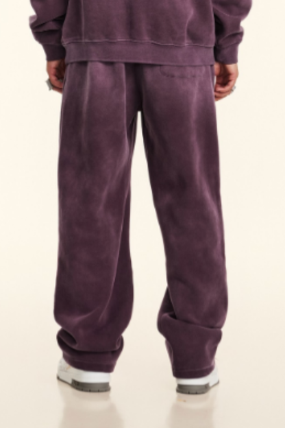 Men's Washed Straight-Leg Pants.