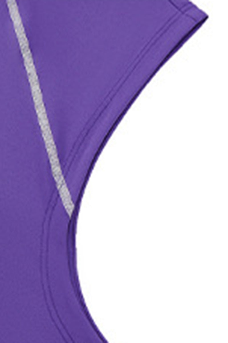 Men's Summer Half-Zip Stand-Collar Athletic Tank Top