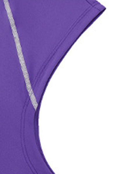 Men's Summer Half-Zip Stand-Collar Athletic Tank Top