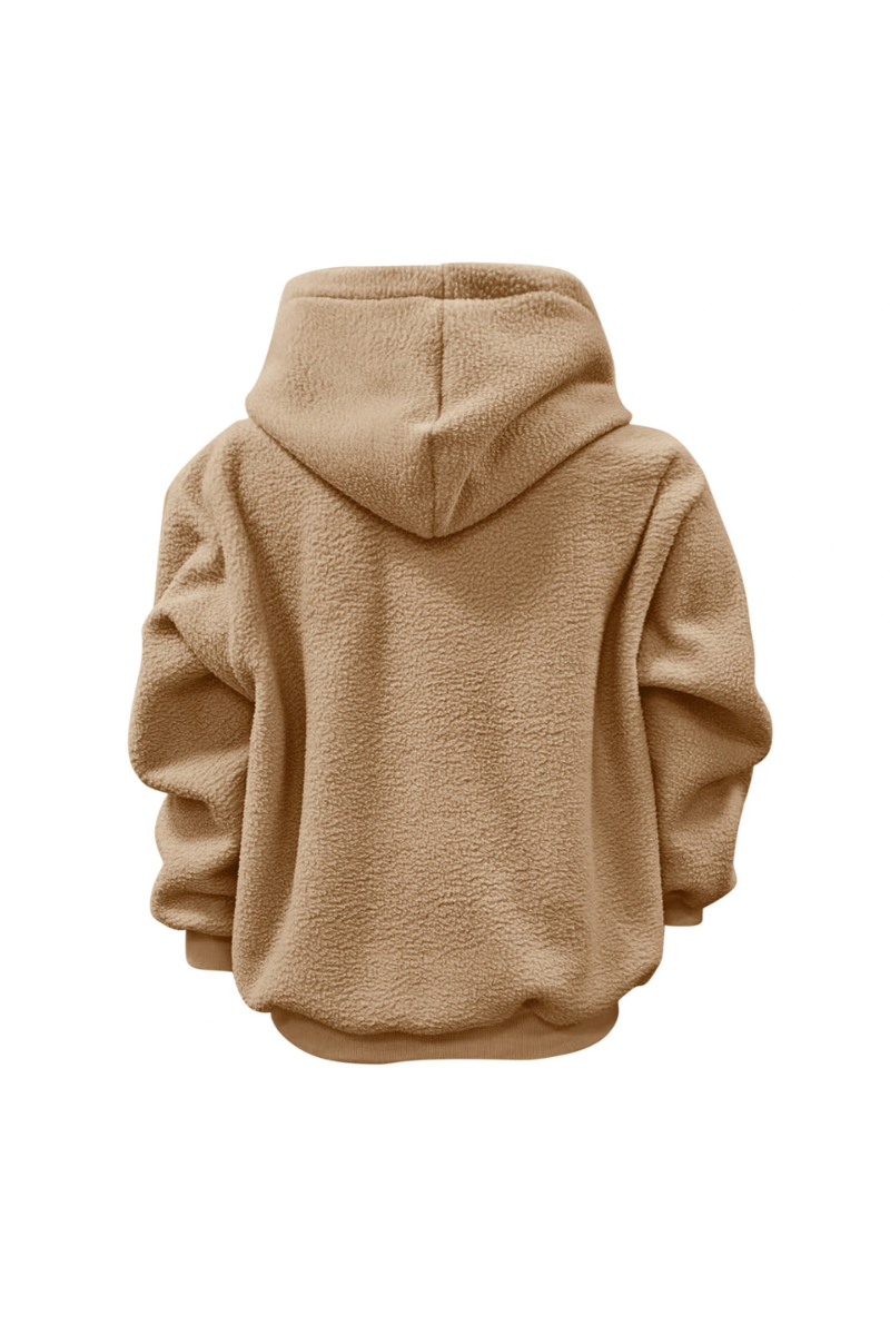 Women Fall Clothing Alpaca Fleece Pet Pocket Hoodie