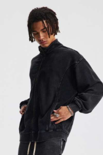 Men/Women's unisex stand-up collar casual jacket for couples