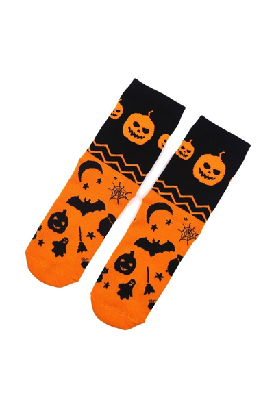 Unisex Halloween Funny Long Tube Cotton Socks