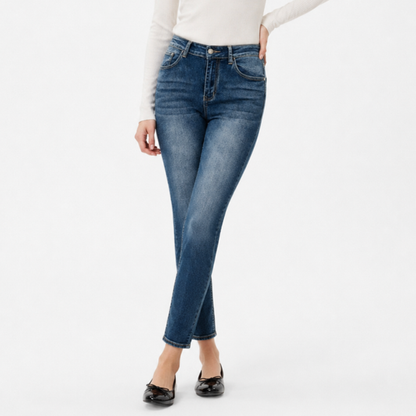 Women's Vintage High Waist Wash Stretch Skinny Jeans