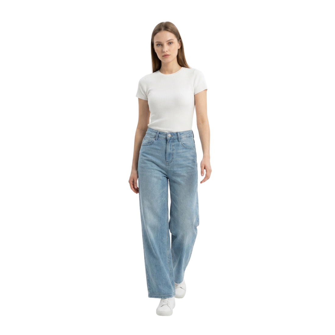 Women's High Waist Wide Leg Jeans