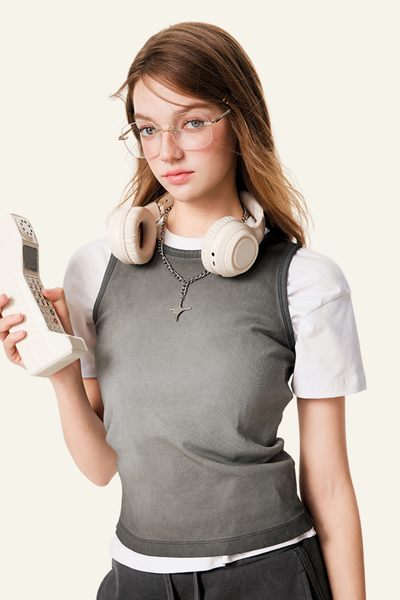 Women's Streetwear Vintage Slimning Tank Top