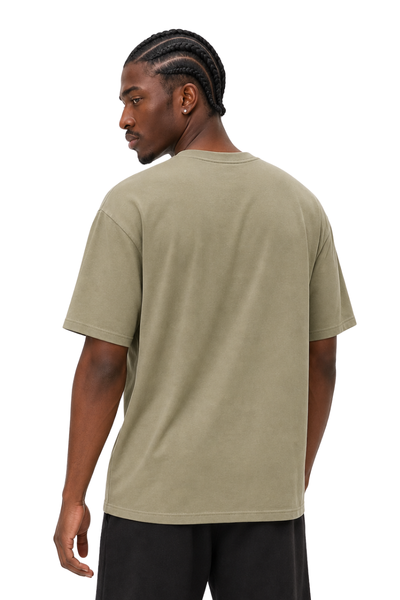 Men‘s Summer 7A AntiMite Cooling 3Stitch Cotton Solid Tee