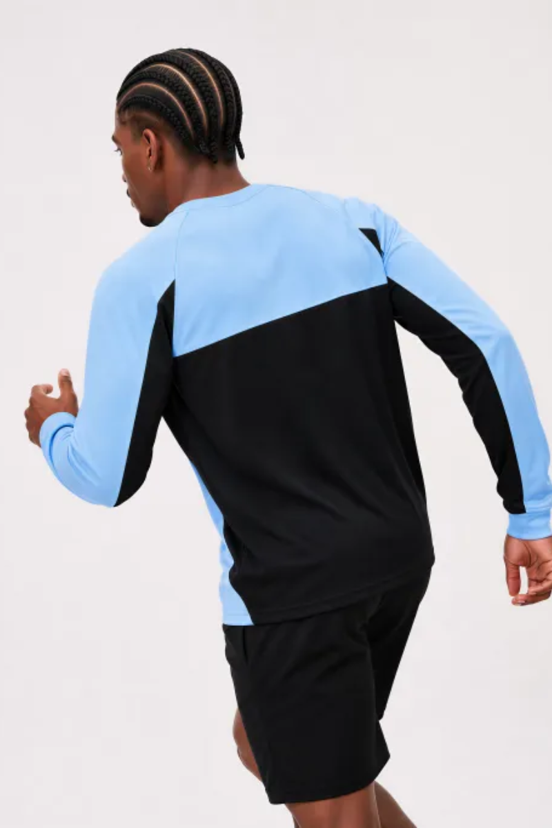 Men Spring Quick Dry Mesh Raglan Long Sleeve Sports Tee