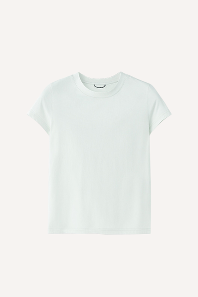 Unisex Spring Summer Polyester Solid Crewneck Quick Dry Tee
