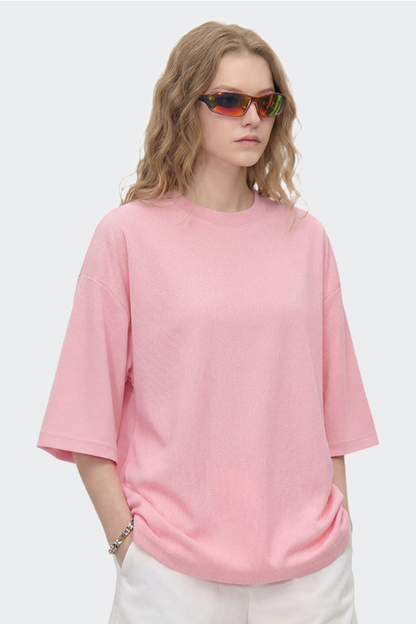 Men's Boxy Street Mesh Retro Patchwork Breathable Tee