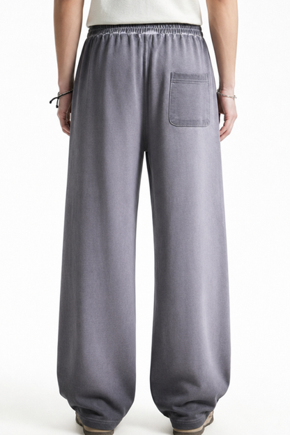 Women Fall Washed Gradient Wide Leg Sweatpants