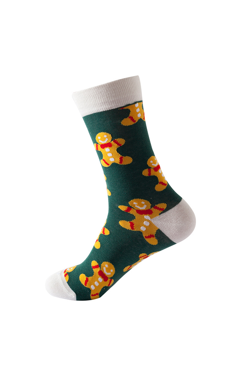 Unisex Fall Winter Festive Cartoon Christmas Crew Socks