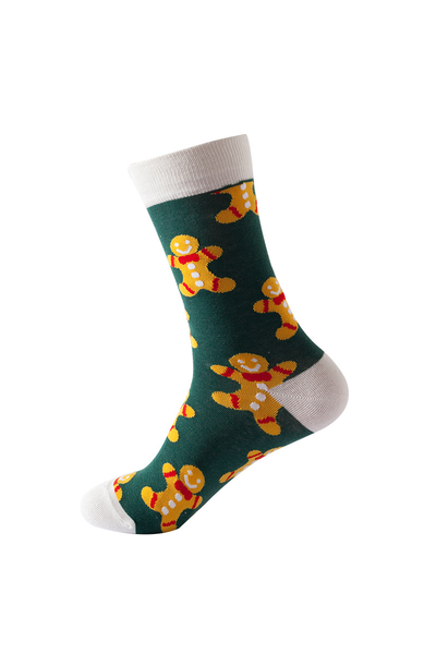 Unisex Fall Winter Festive Cartoon Christmas Crew Socks