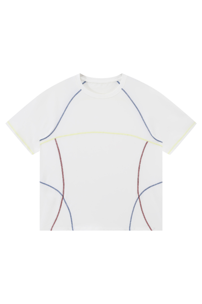 Men's Summer Raglan Contrast Quick-Dry Athletic T-Shirt