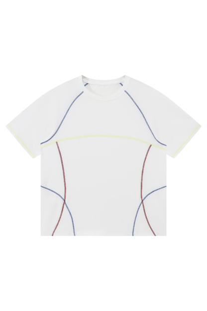 Men's Summer Raglan Contrast Quick-Dry Athletic T-Shirt