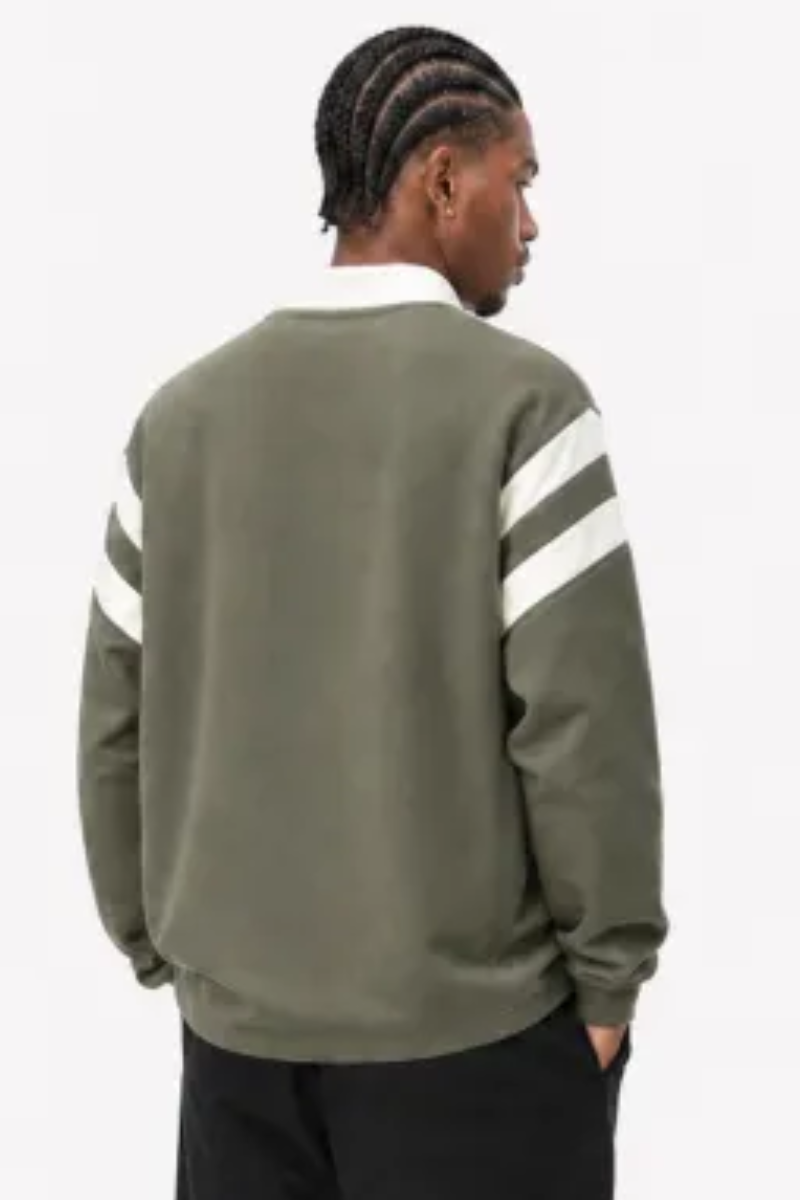 Men's Fall Half-Zip Collared Game-Day Polo Sweatshirt
