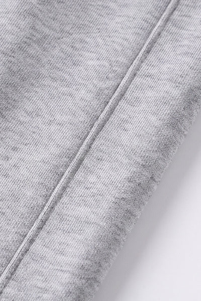 Men's Spring Heather-Grey Straight-Leg Cotton Sweatpants