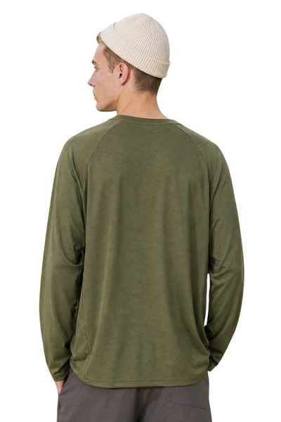 Men's Summer Wool Long Sleeve Outdoor Anti-Odor Tee