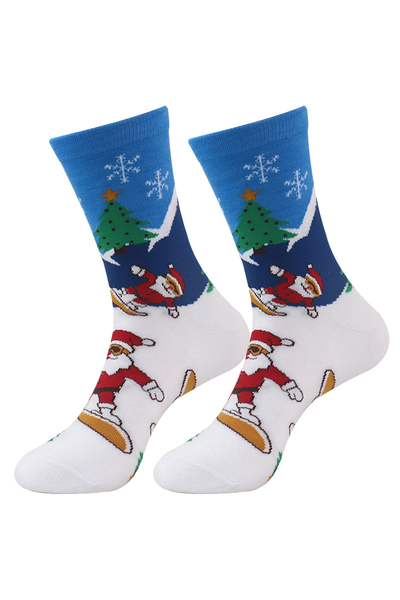 Unisex Christmas Long Cotton Casual Sports Socks