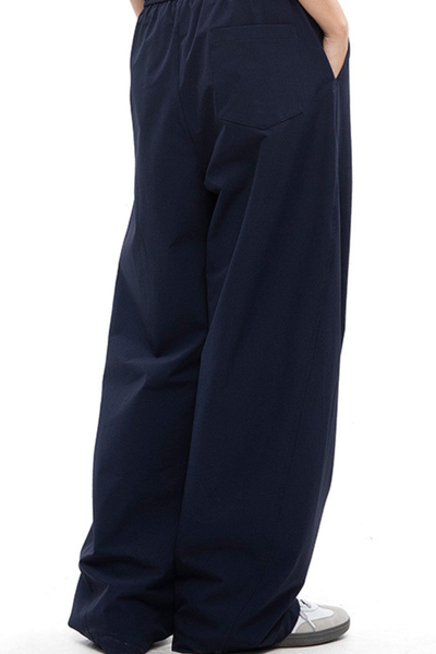 Women's Summer Straight White Parachute Pants