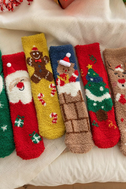 Women's Christmas Non Shedding Coral Fleece Floor Socks