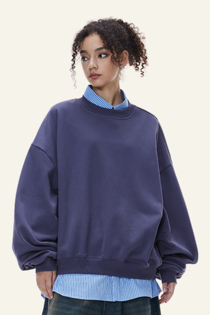 Women's Crewneck Curved Sleeve Pullover