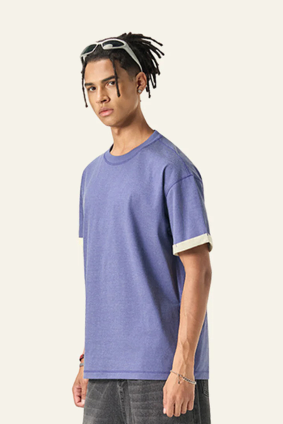 Men's Color-blocked Base Layer Short-sleeved T-shirt