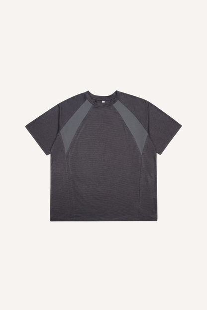 Unisex Summer COOLMAX LYCRA Wicking Quick Dry Colorblock Tee