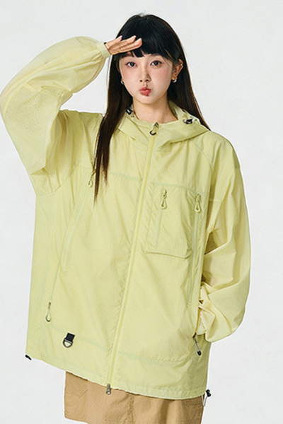 Unisex Summer UPF50 Lightweight Hooded Fishing Jacket