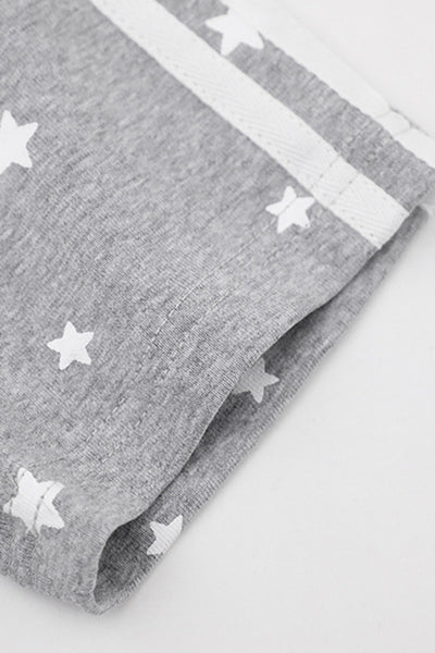 Women's Summer 3D Wing Star Print V-Neck Cotton T-Shirt