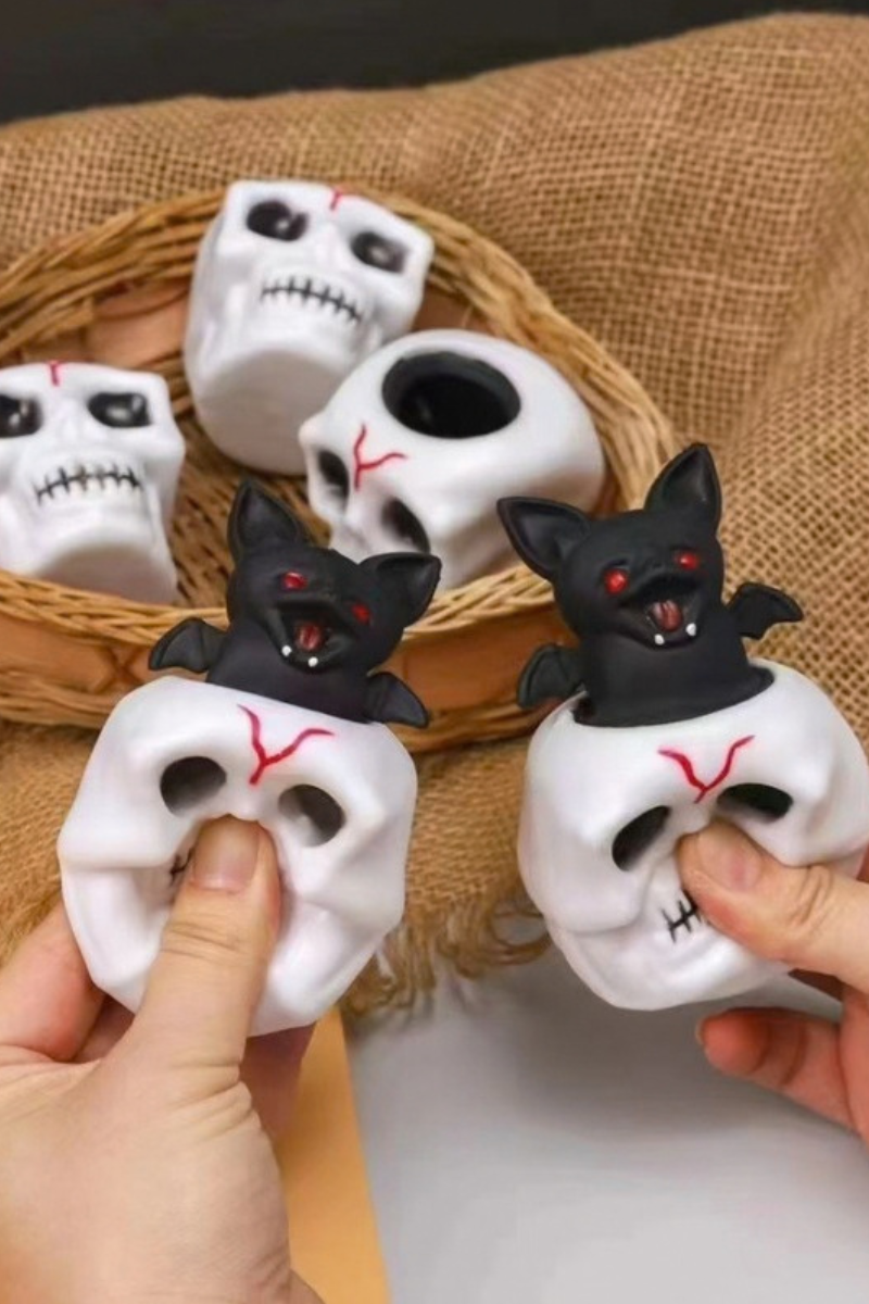 Halloween Skull Bat Squeeze Cup Fidget Toy