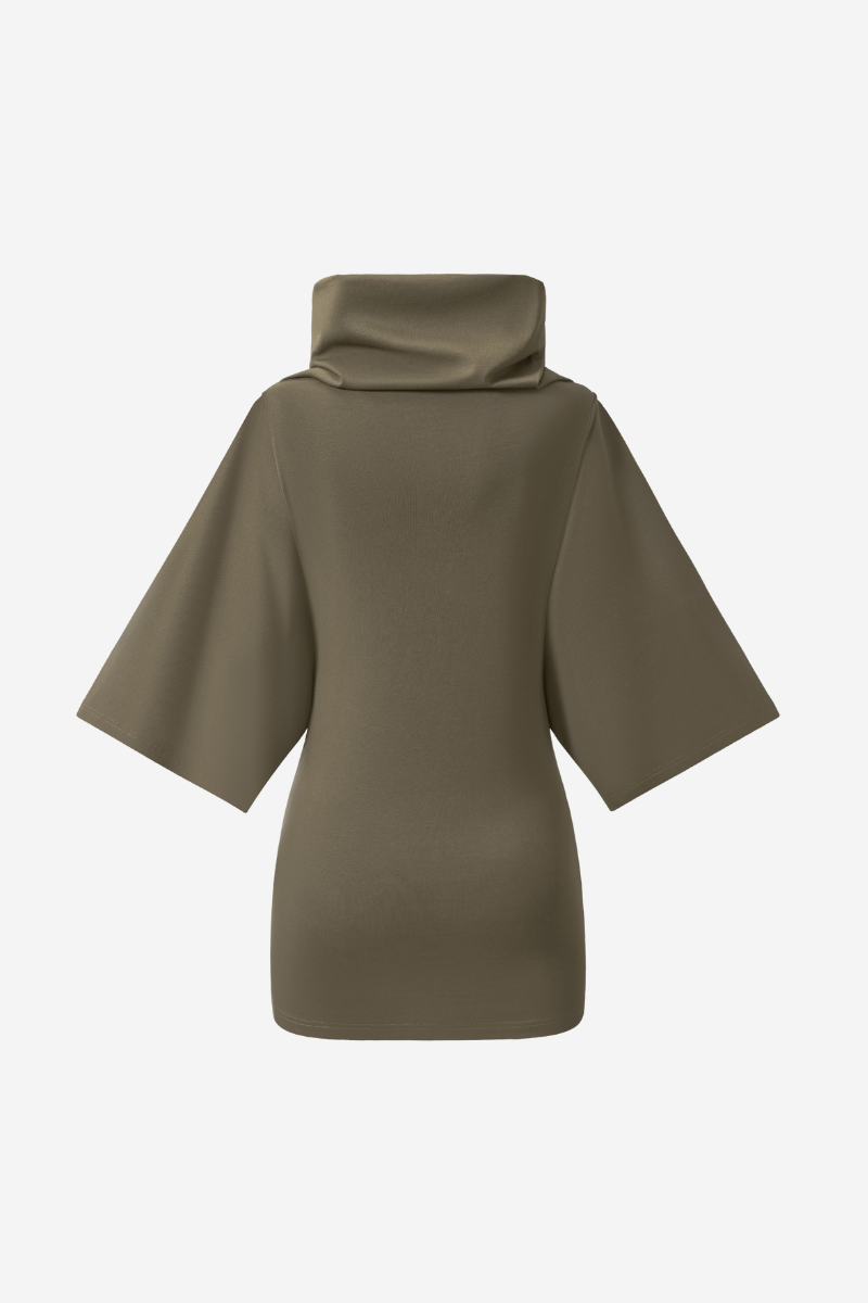 Women's Wasteland Cowl Neck Bell 3/4 Sleeve Bodycon Dress