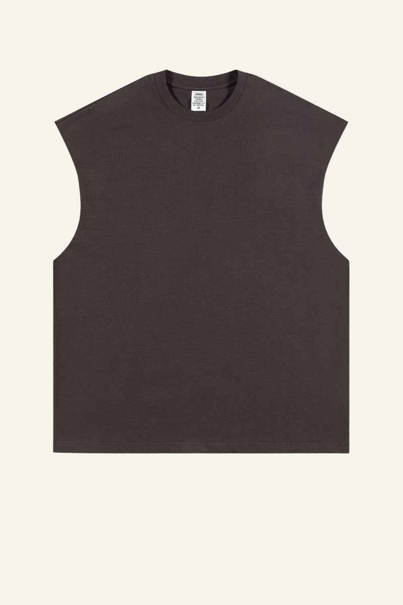Women's Streetwear Heavyweight Cotton Sleeveless Top