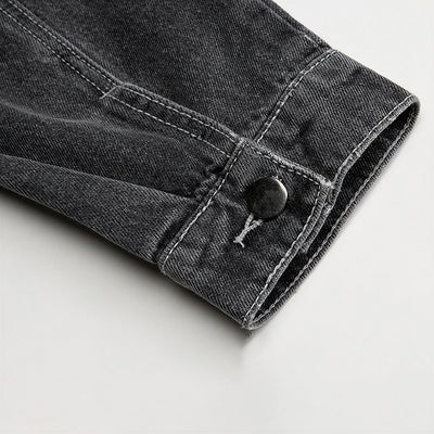 Men's Spring Vintage Washed Denim Trucker Jacket