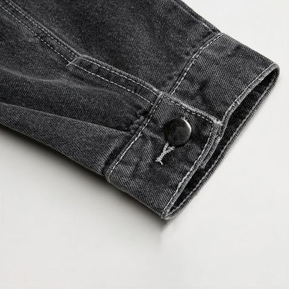 Men's Spring Vintage Washed Denim Trucker Jacket