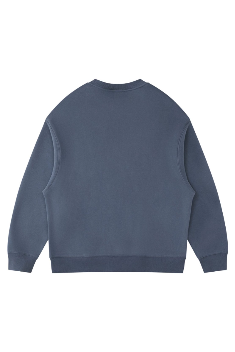 Women's Fall Winter Fleece-Lined Loose Crewneck Sweatshirt
