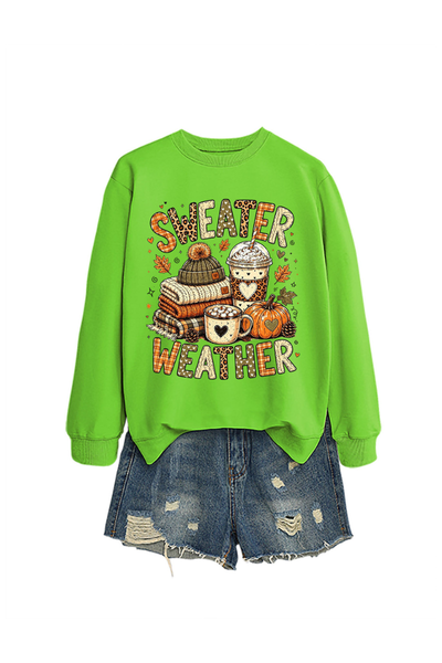 Unisex Fall Clothing Sweater Weather Graphic Sweatshirt
