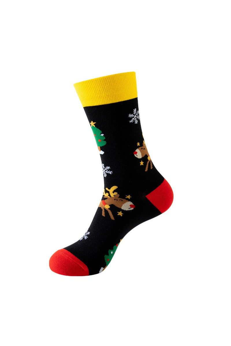 Unisex Fall Winter Festive Cartoon Christmas Crew Socks