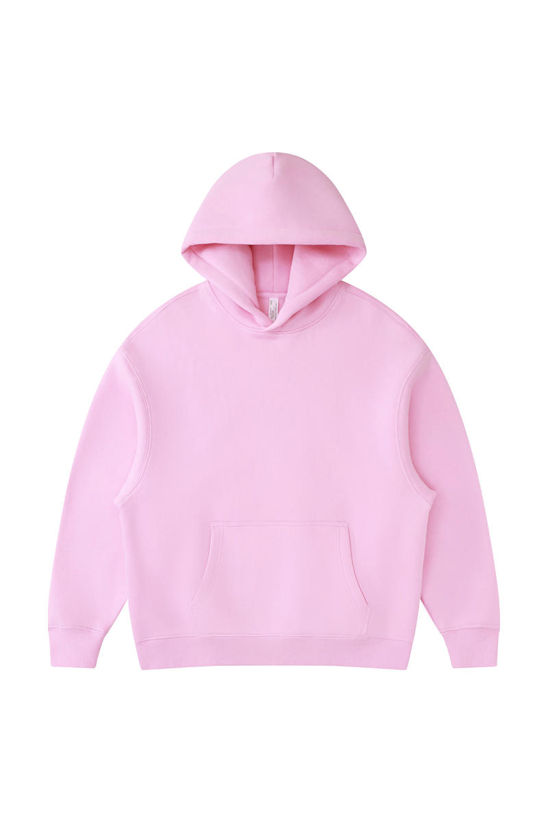Women's Fall Winter Oversized Solid Kangaroo-Pocket Hoodie