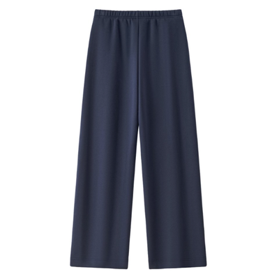 Unisex Spring Cotton Wide-Leg Drawstring Pocket Sweatpants