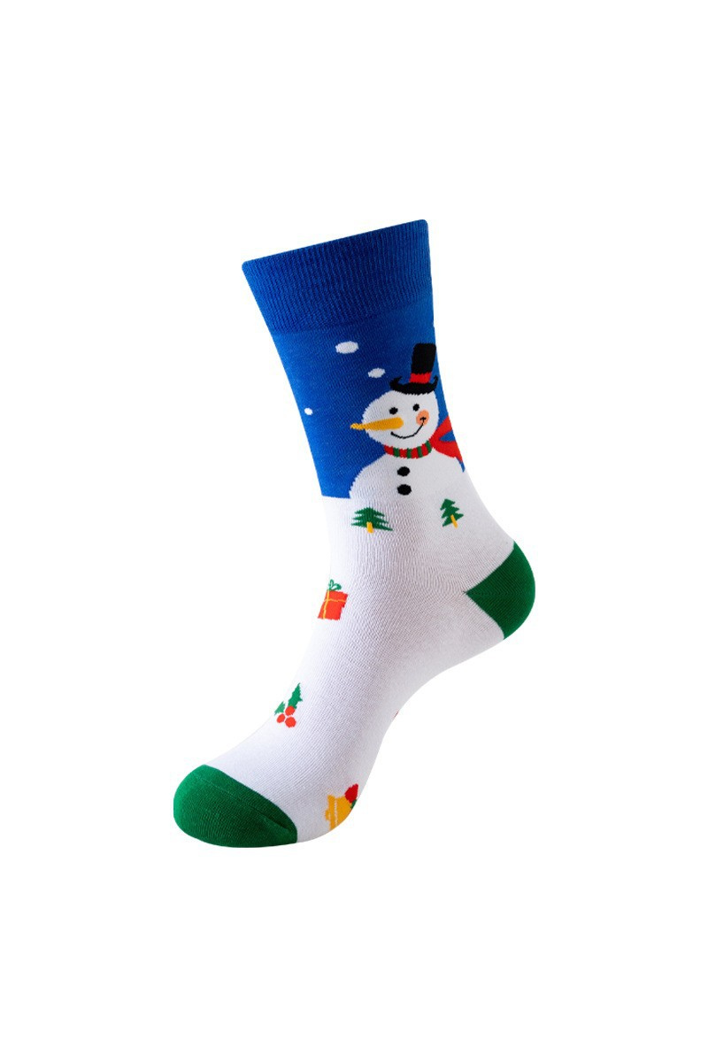 Unisex Fall Winter Festive Cartoon Christmas Crew Socks