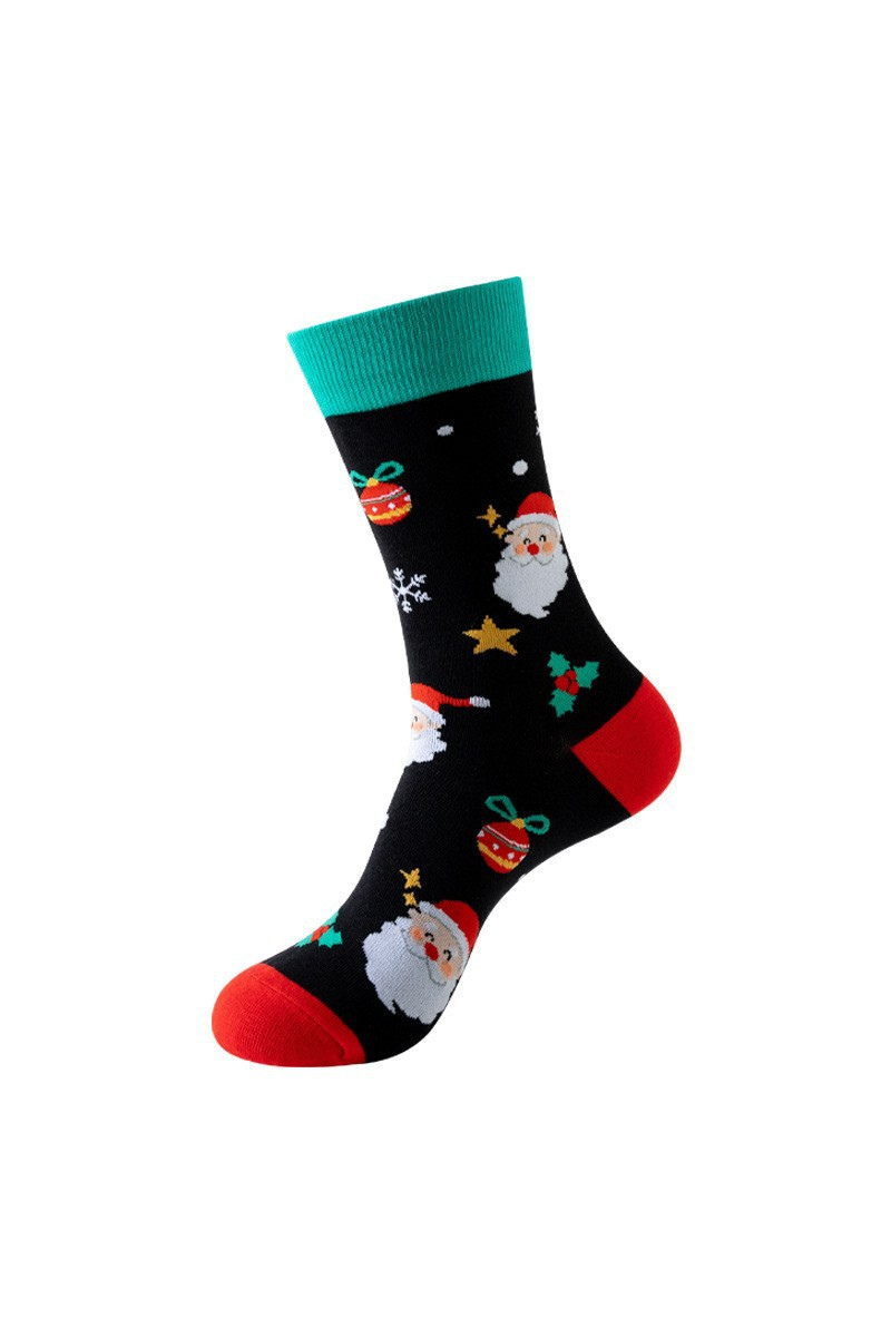 Unisex Fall Winter Festive Cartoon Christmas Crew Socks