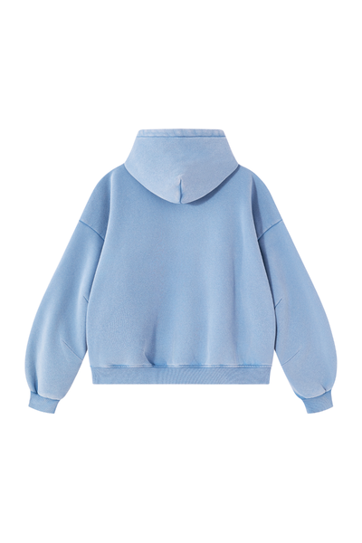 Unisex Fall Clothing Vintage Faded Curved Sleeve Hoodie