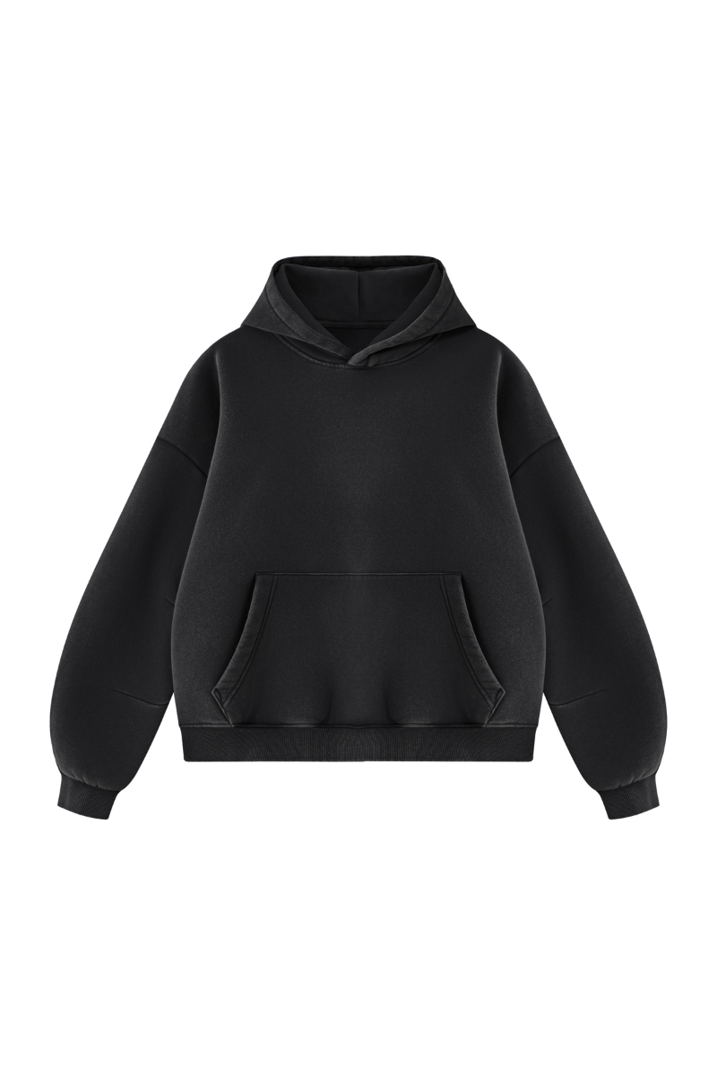 Unisex Fall Clothing Vintage Faded Curved Sleeve Hoodie