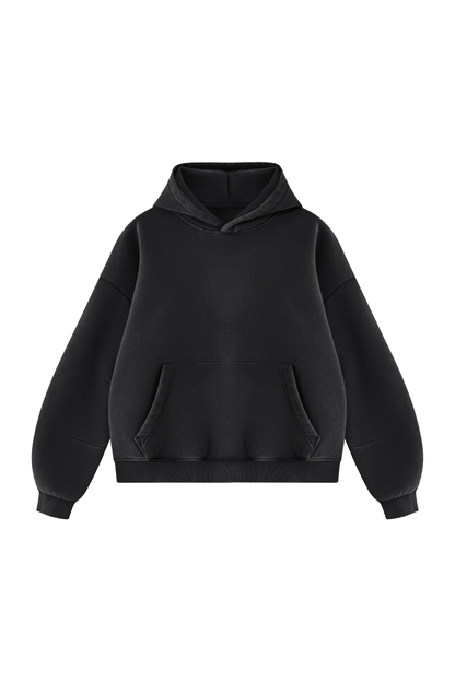 Unisex Fall Clothing Vintage Faded Curved Sleeve Hoodie