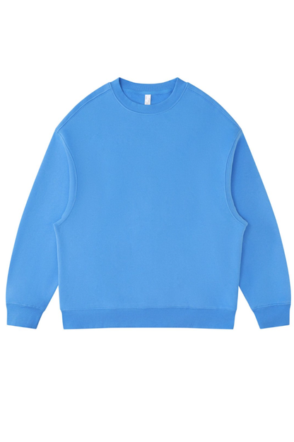 Women's Fall Winter Fleece-Lined Loose Crewneck Sweatshirt