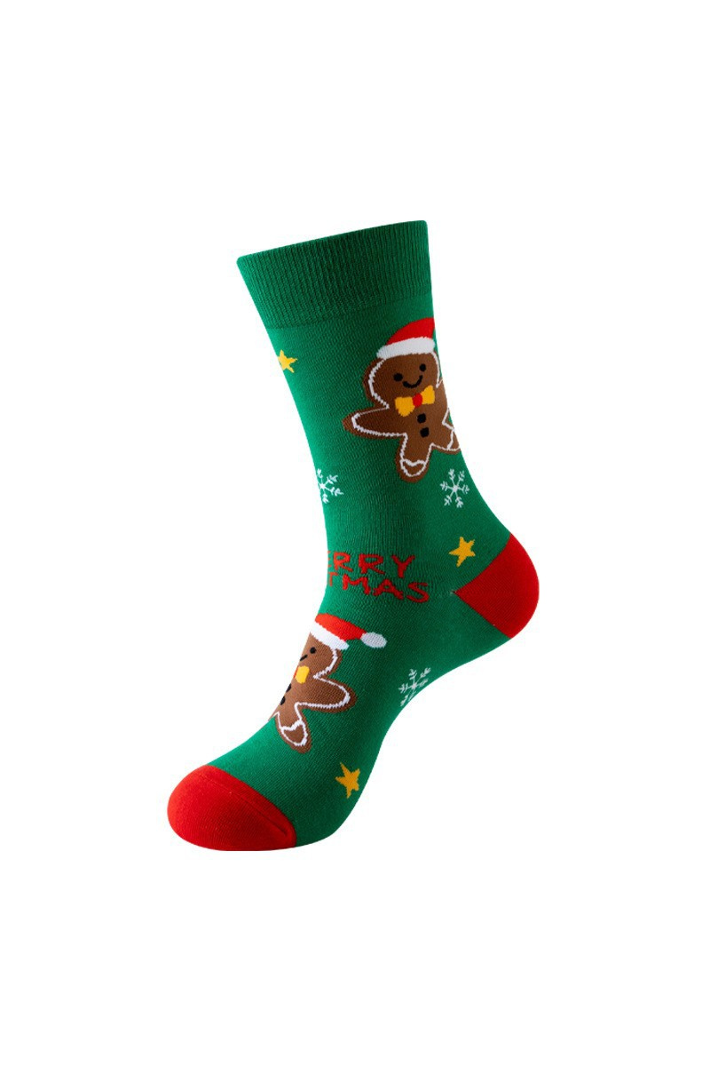 Unisex Fall Winter Festive Cartoon Christmas Crew Socks