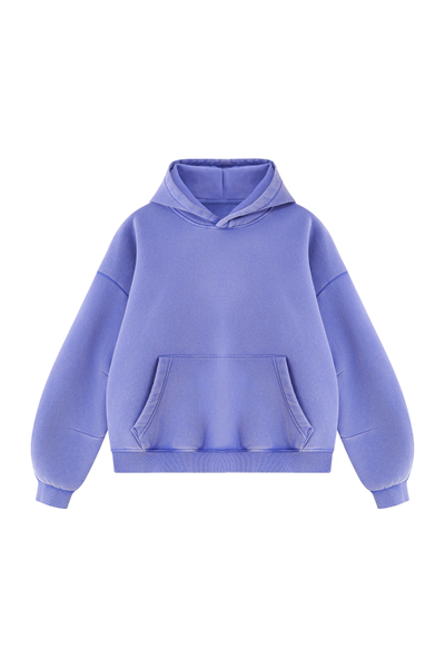 Unisex Fall Clothing Vintage Faded Curved Sleeve Hoodie