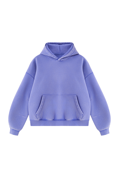 Unisex Fall Clothing Vintage Faded Curved Sleeve Hoodie