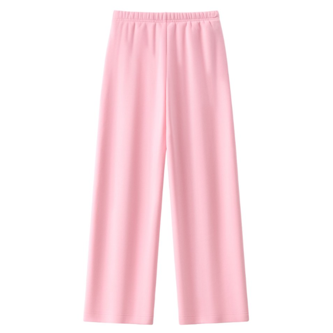 Unisex Spring Cotton Wide-Leg Drawstring Pocket Sweatpants
