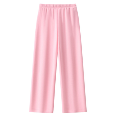 Unisex Spring Cotton Wide-Leg Drawstring Pocket Sweatpants